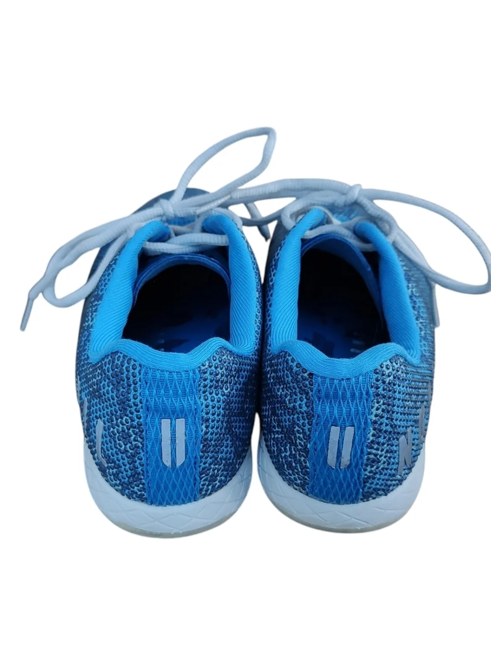 NOBULL Turquoise Floral Knit Lace-Up Athletic Shoes